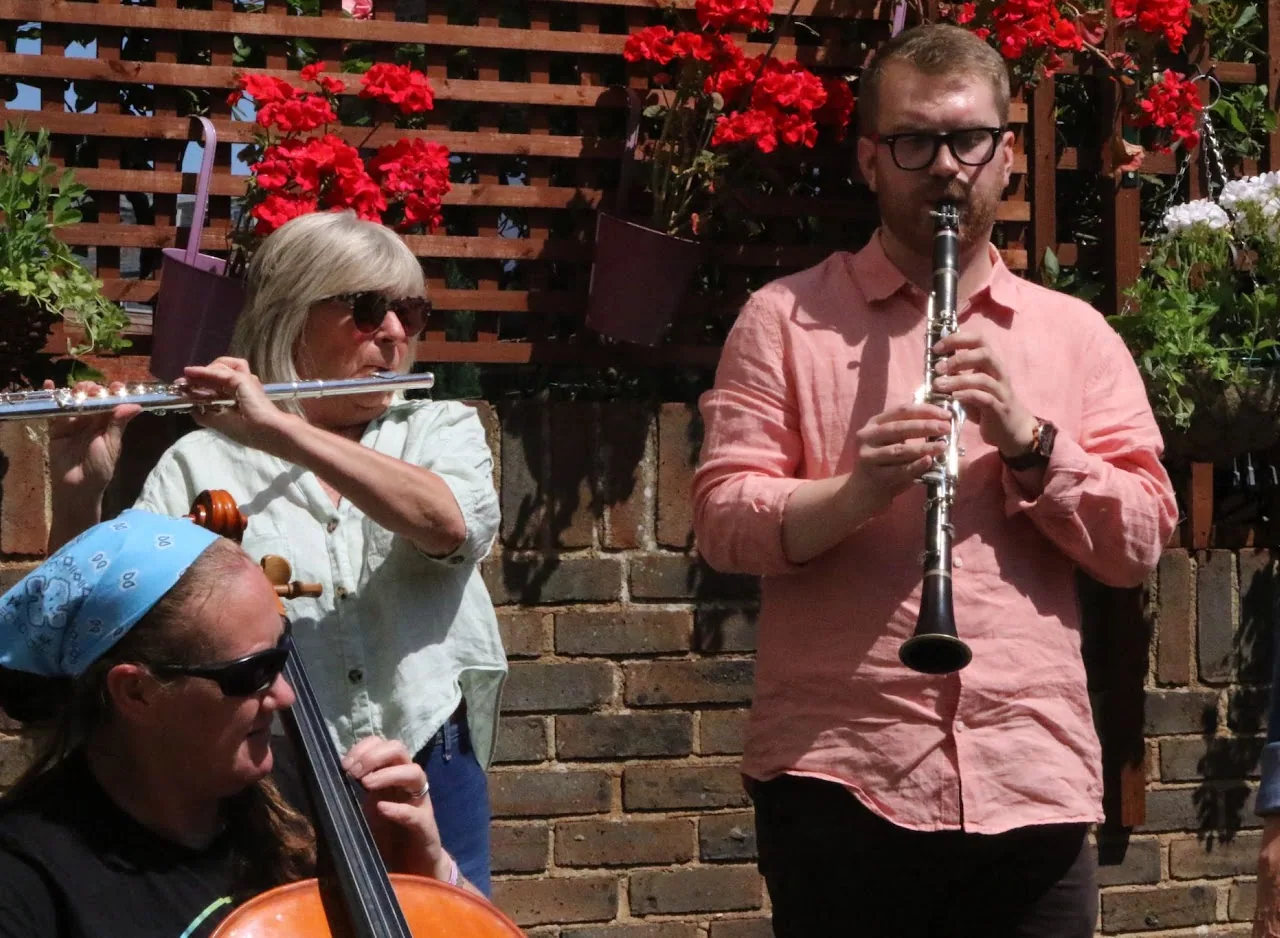 Harbour Town performing and photographed in Portsmouth in June 2023