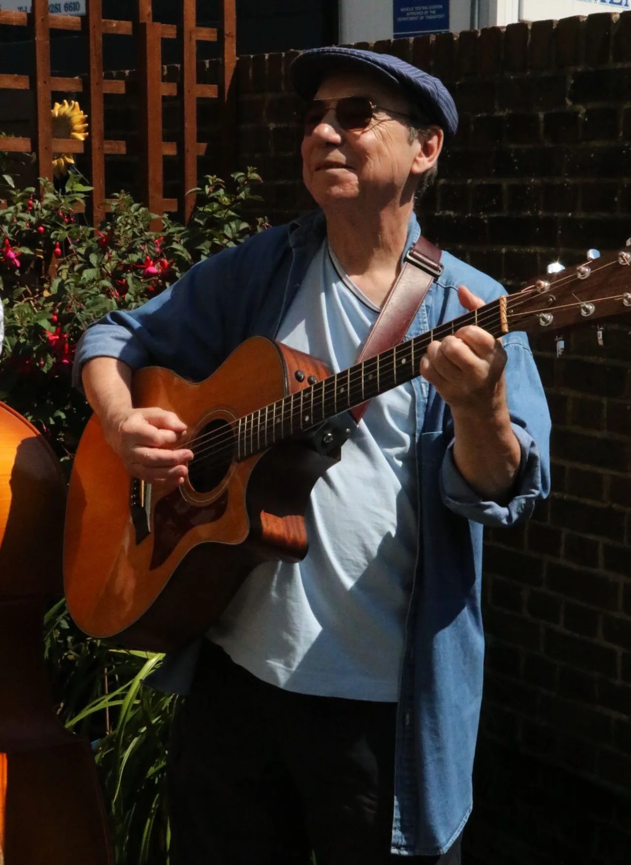 Harbour Town performing and photographed in Portsmouth in June 2023