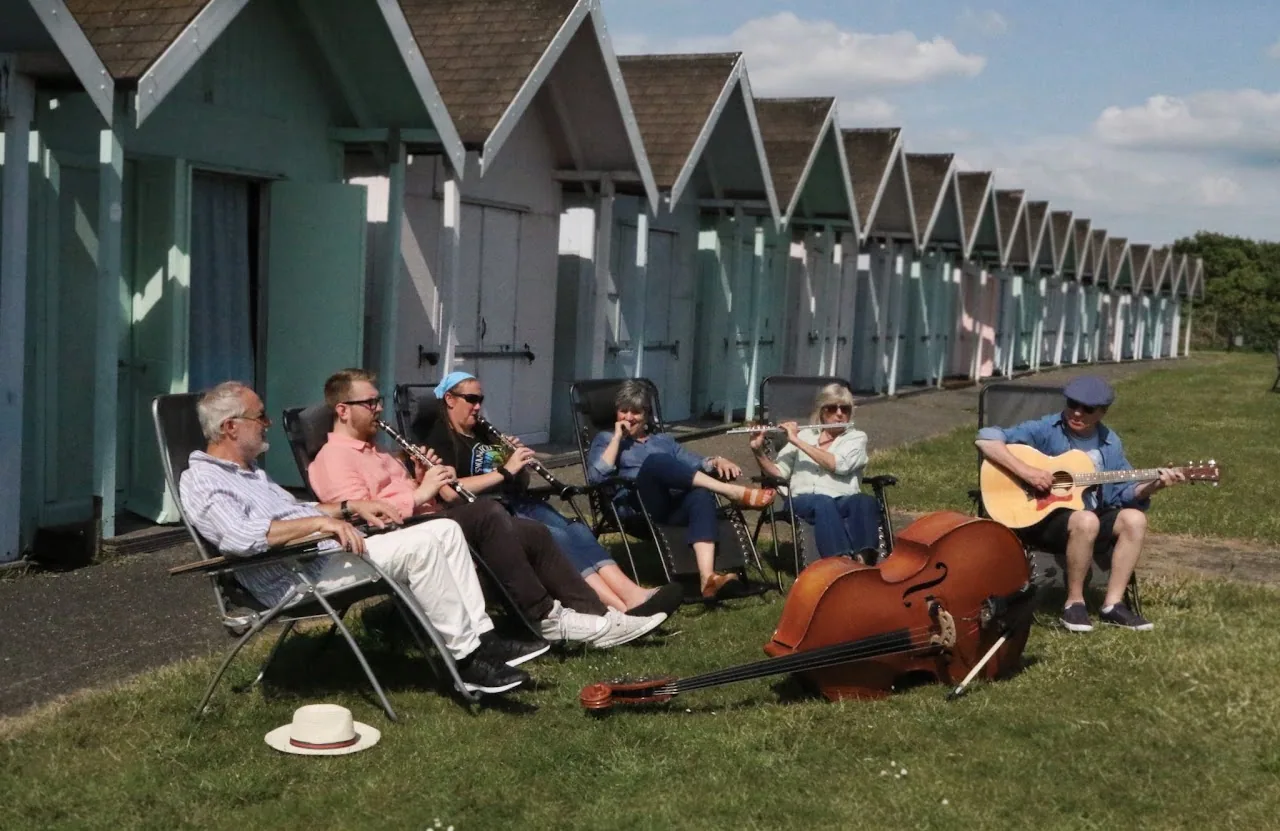 Harbour Town performing and photographed in Portsmouth in June 2023