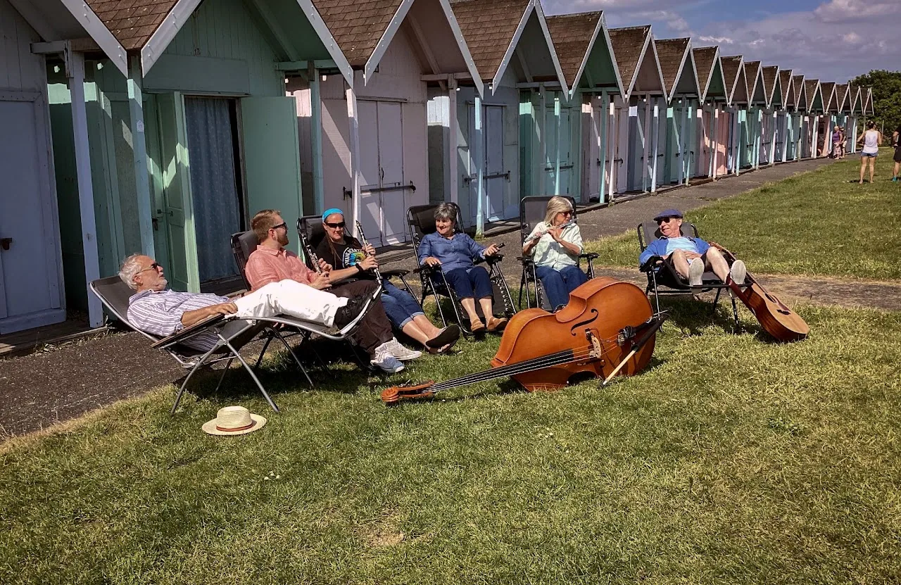 Harbour Town performing and photographed in Portsmouth in June 2023